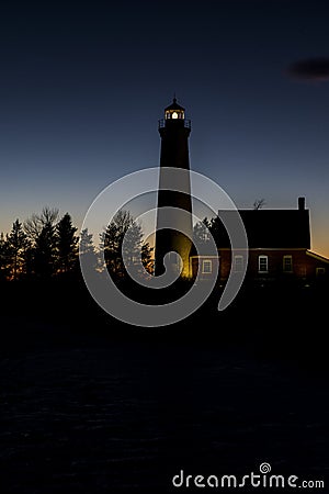 Tawas Point Lighthouse Stock Photo