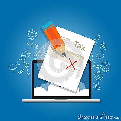 Tax amnesty illustration, government forgive taxation Vector Illustration
