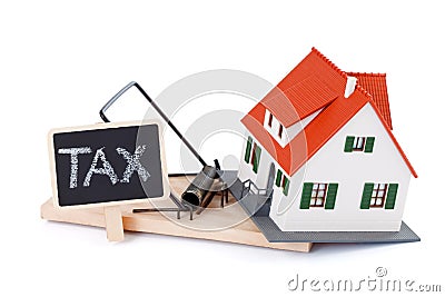Tax as a mousetrap Stock Photo