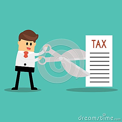 Tax Deduction. Business Concept Stock Photo