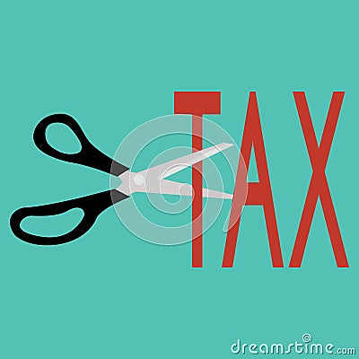 Tax Deduction. Business Concept Vector Illustration