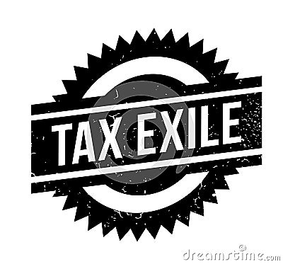Tax Exile rubber stamp Vector Illustration