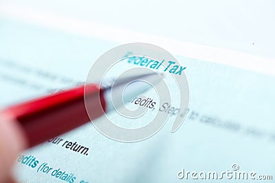 Tax form Stock Photo