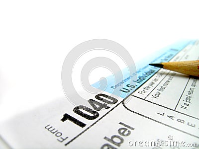 Tax Forms 1040 Editorial Stock Photo