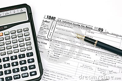 Tax forms Editorial Stock Photo