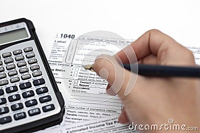 Tax forms Stock Photo