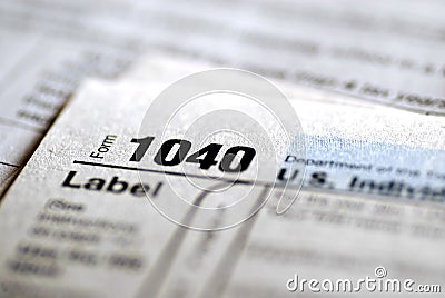 Tax Forms 2009 Editorial Stock Photo