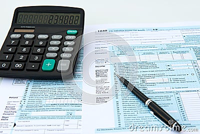 Tax forms Stock Photo