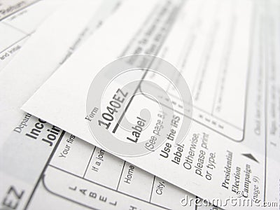 Tax forms Stock Photo