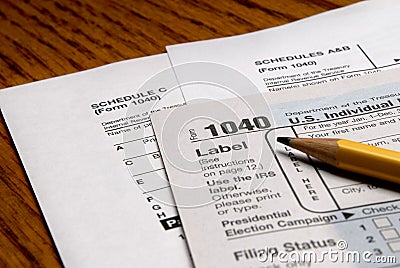 Tax Forms Editorial Stock Photo