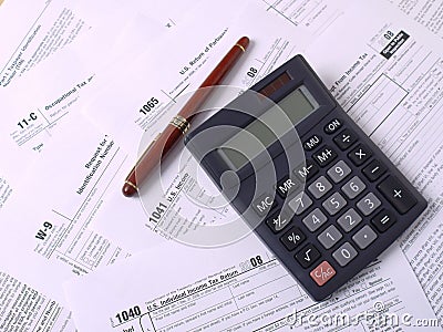 Tax forms Stock Photo