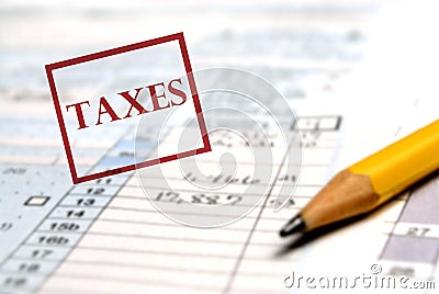 Tax Forms Stock Photo