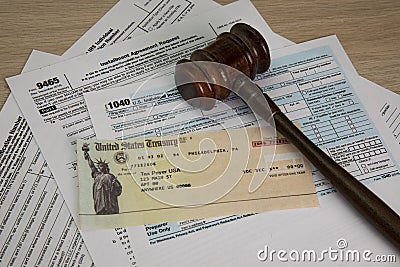 Tax Forms Spelled out Tax Deductions Editorial Stock Photo