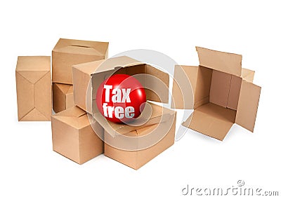 Tax free concept Stock Photo