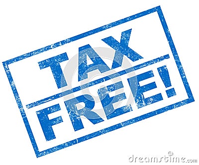 Tax free Stock Photo