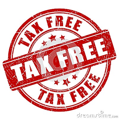 Tax free Vector Illustration