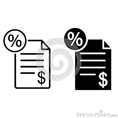 Tax icon vector set. income illustration sign collection. credit symbol. Vector Illustration