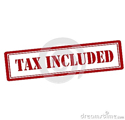 Tax included Cartoon Illustration