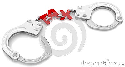 Tax like shackles Stock Photo