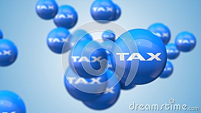 Tax motion metaphor background Stock Photo