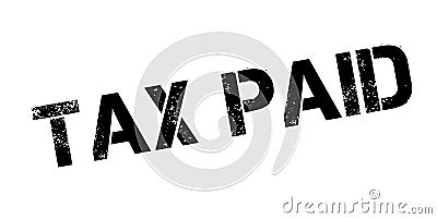 Tax Paid rubber stamp Vector Illustration