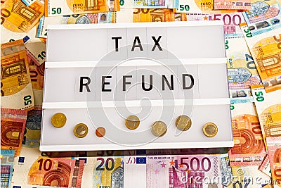 Tax Refund Stock Photo