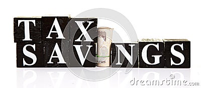 Tax savings Stock Photo