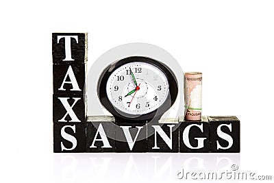 Tax savings Stock Photo