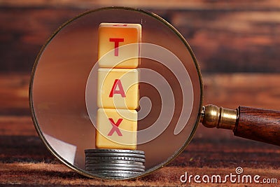 Tax savings Stock Photo