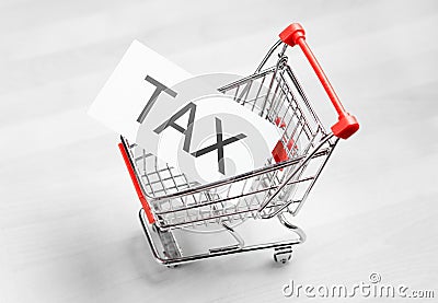 Tax, taxation and VAT concept. Stock Photo