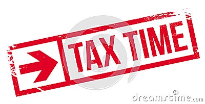 Tax time stamp Vector Illustration