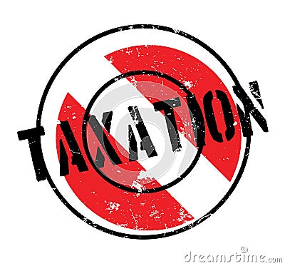 Taxation rubber stamp Vector Illustration