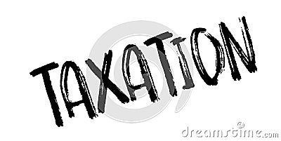 Taxation rubber stamp Vector Illustration