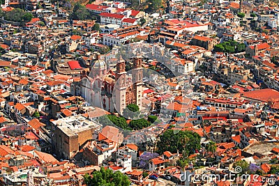 Taxco aerial view Stock Photo