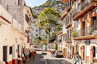 Architecture of Taxco, Mexico Editorial Stock Photo