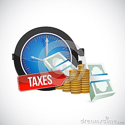 taxes concept. bussiness concept illustration. Cartoon Illustration