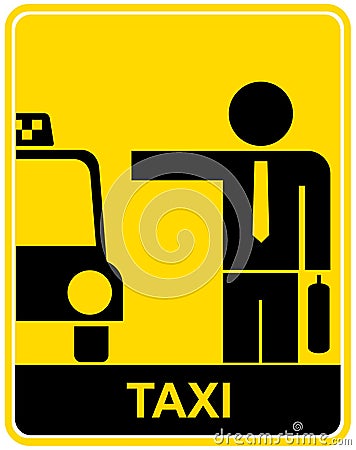 Taxi Vector Illustration