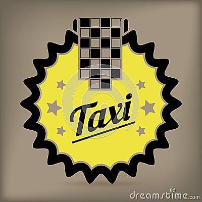 Taxi badge design Vector Illustration