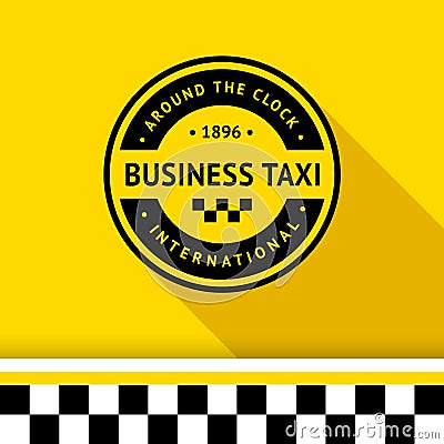 Taxi badge 15 Vector Illustration