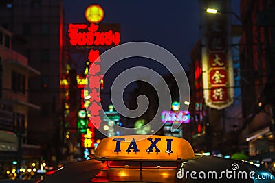 Taxi Bangkok. Editorial Stock Photo