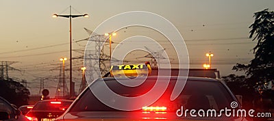 Taxi Cab Stock Photo