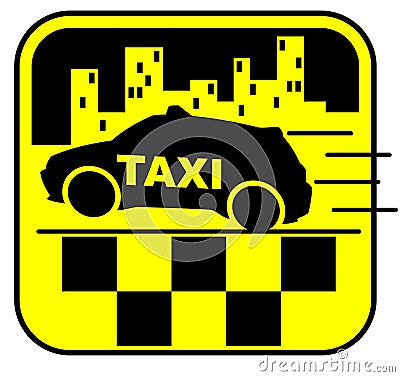 Taxi car vector illustration Vector Illustration