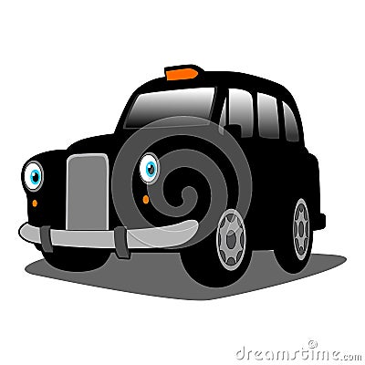 taxi cartoon Vector Illustration