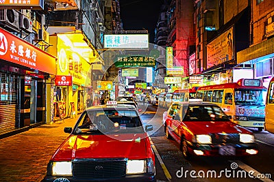 Taxi driver in Hong Kong Editorial Stock Photo