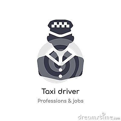 taxi driver icon. isolated taxi driver icon vector illustration from professions & jobs collection. editable sing symbol can be Vector Illustration