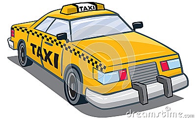 Taxi Vector Illustration