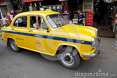 Taxi in Kolkata, India Editorial Stock Photo