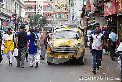 Taxi in Kolkata, India Editorial Stock Photo