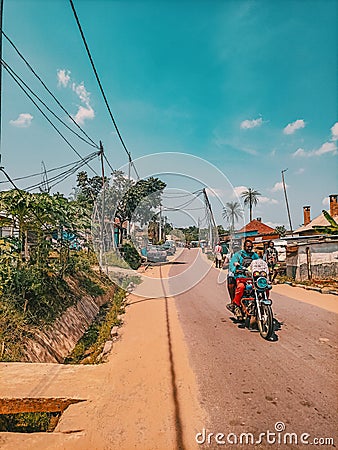 Taxi Moto, Kinshasa Editorial Stock Photo