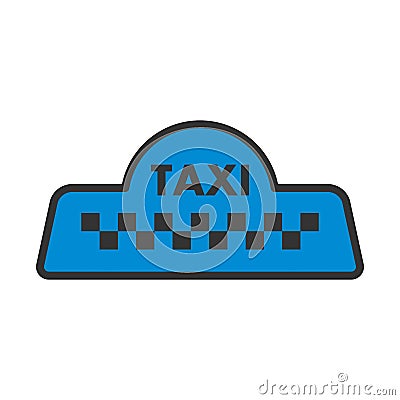 Taxi Roof Icon Vector Illustration